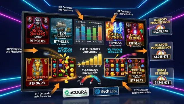 Melhores Caça-níqueis Online para Dinheiro Real: Caça-níqueis Populares com Alto RTP Comparados 2026